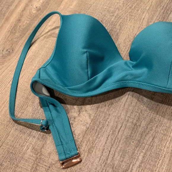 Teal swim suit top 36C - Picture 5 of 8
